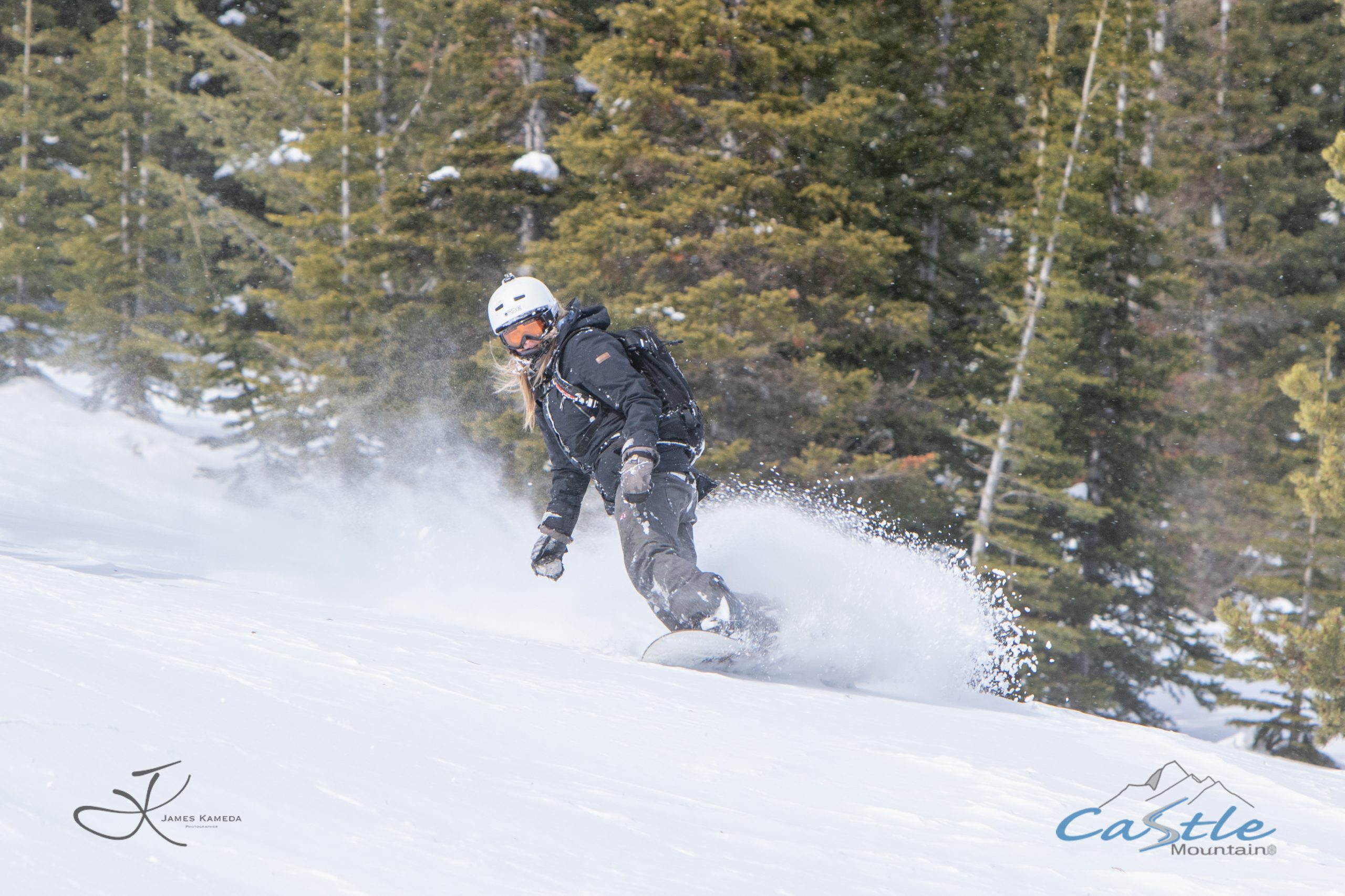 Cat skiing at Castle Mountain