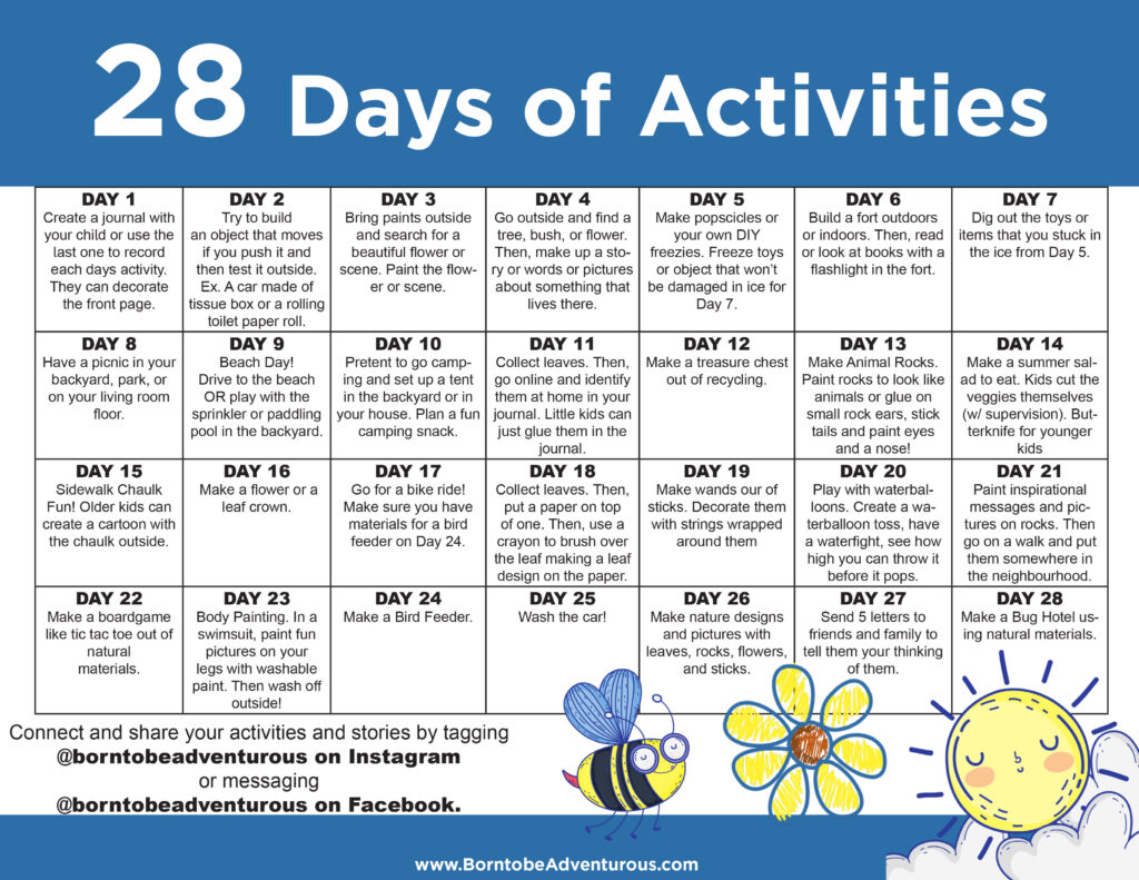 calendar activity in school